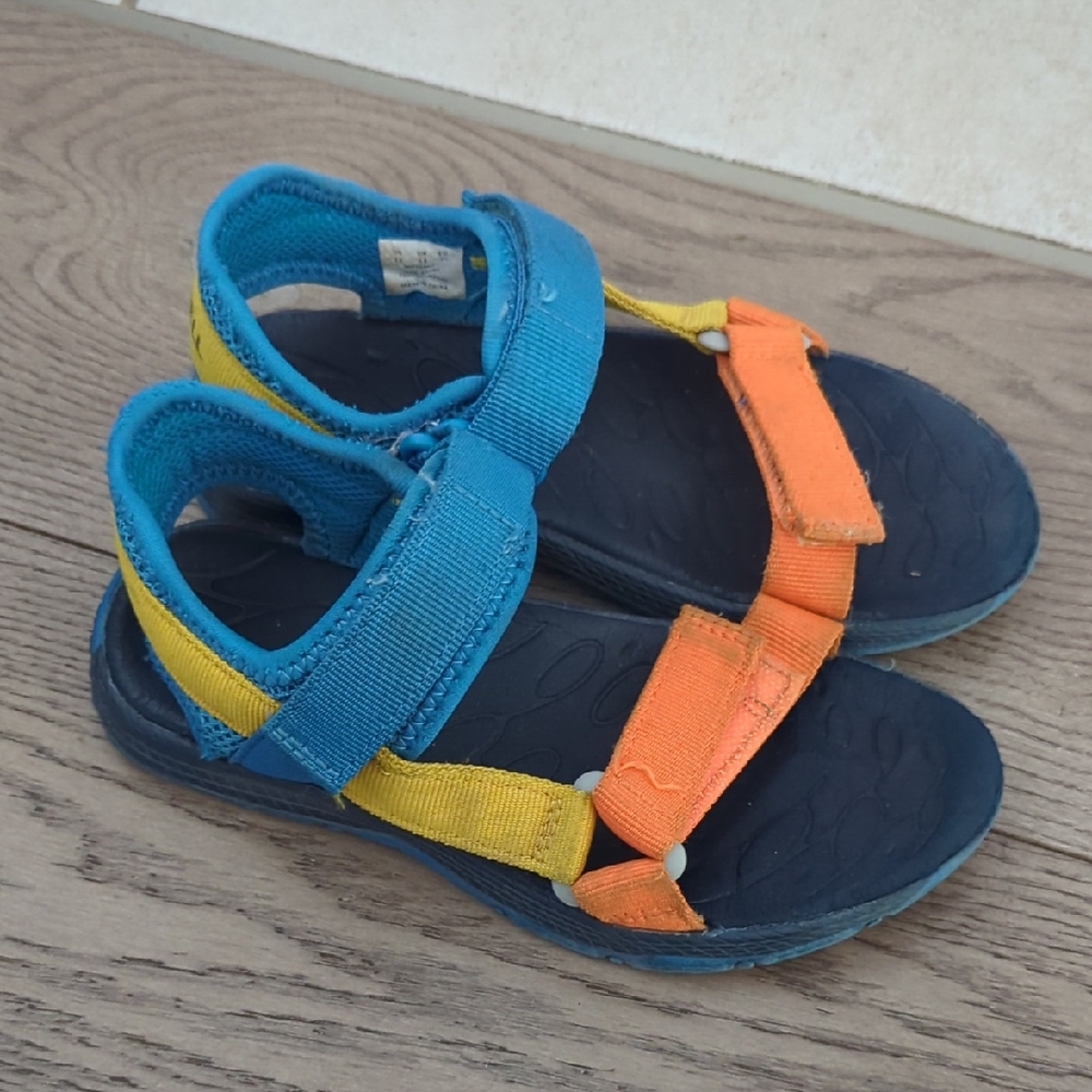 Merrell Kids Blue and Orange Sandals
